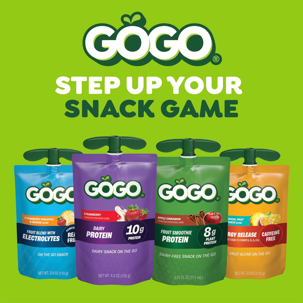 GOGO Active No Sugar Added Electrolytes Fruit Blend Variety Pack, 18 Count