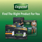 Depend Fresh Protection Adult Diapers, Incontinence Underwear for Men, Disposable, Maximum, Small/Medium, Grey, 19 Count, Packaging May Vary
