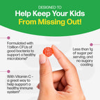 Culturelle Daily Probiotic For Kids + Veggie Fiber Gummies (Ages 3+) - 60 Count - Digestive Health & Immune Support – Berry Flavor with a Vitamin C Boost