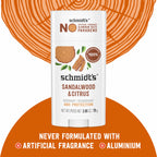 Schmidt's Aluminum Free Natural Deodorant Sandalwood & Citrus 2.65 oz 2 ct