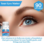 EyeScience - Dry Eye Formula - 90 Softgels - for Relief, Omega-3, Vitamins E, C & B6, Magnesium - Tear Production & Lasting Comfort - 2 Pack
