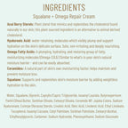 BIOSSANCE Squalane + Omega Repair Cream - Ultra-Moisturizing Face Cream - Skin Care with Hyaluronic Acid, Ceramides, Squalane - Ideal for Dry & Sensitive Skin, Intense Hydration Moisturizer - 1.7oz