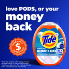 Tide Odor Defense + Oxi Laundry Detergent Pacs, Original Scent, 45 Count, Advanced Odor + Stain Fighter