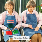 ODOXIA Fidget Apron for Elderly | Fidget Blanket for Dementia | Dementia Products for Elderly | Gift and Activities for Seniors with Alzheimer’s | Sensory Toys