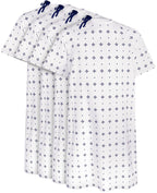 Utopia Care 4 Pack Unisex Hospital Gowns, Extra Long Length Patient Gowns for Women and Men with Back Tie, Comfortably Fits Sizes up to 2XL, Pack of 4, Blue Star