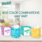 Amazon Brand - Presto! Ultra-Soft 3-Ply Premium Facial Tissues, Colorful Boxes, 1188 Count (18 Packs of 66), (Packaging May Vary)