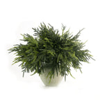 WHANLEY L&Q 20-Piece Set 23" Christmas Norfolk Pine Branches with Lights - Battery Operated Christmas Decorations - Warm Lights -Norfolk Pine Stems for Xmas DIY Crafts Garland Wreath- Christmas Decor
