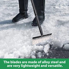 Pragmatist Garden Shovel, Ice Scraper, Multifunctional Cleaning Shovel with 59" Adjustable Handle Heavy Duty Garden Tool for Lawn Edging, Scraping, Weed and Ice Removal