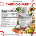 Clean Nutraceuticals COQ10 200mg Red Yeast Rice Omega 3 Magnesium Complex 500mg Niacin Zinc Vitamin K2 D3 - Heart Support Vitamins for Women & Men w/Vitamin B3, Coenzyme Q10-60 Ct