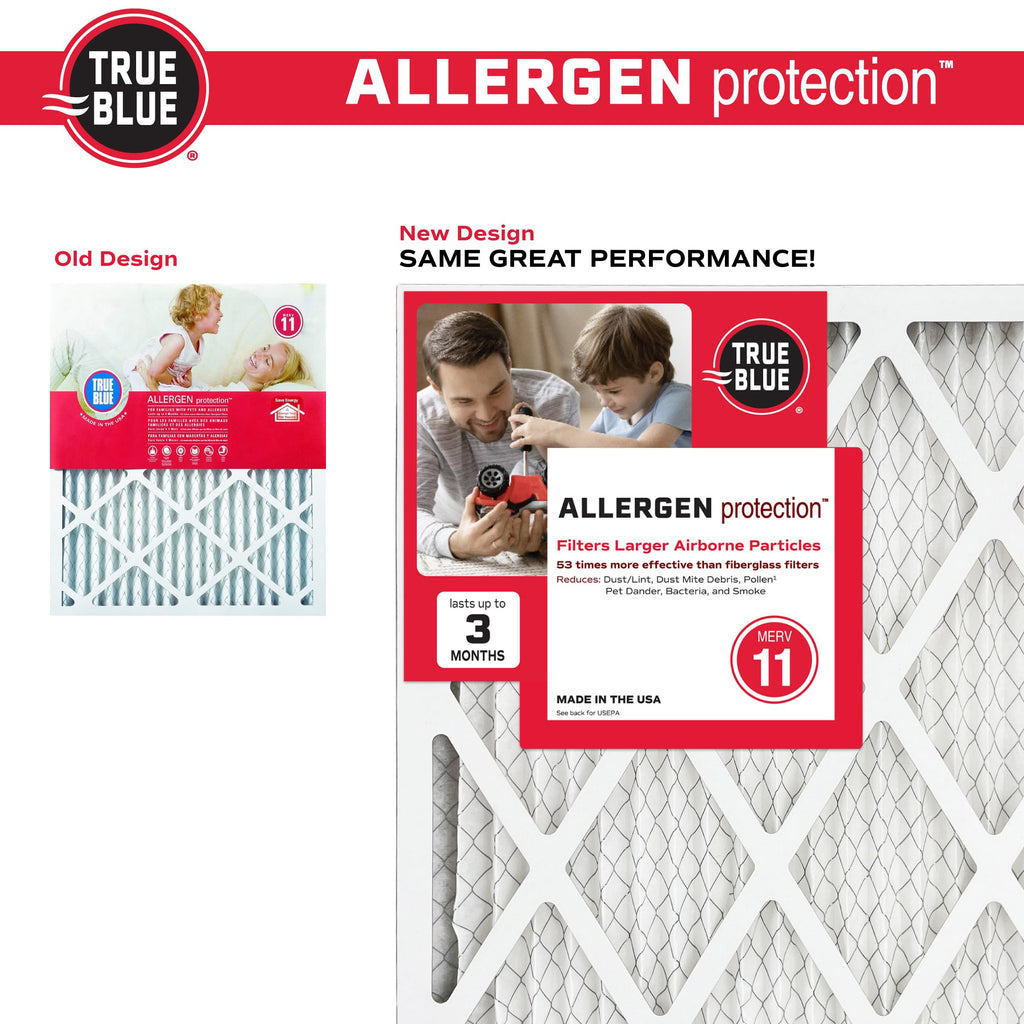 True Blue Allergen 20x36x1 Air Filter , MERV 11, 4-Pack