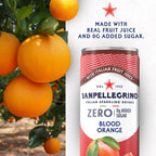 Sanpellegrino Zero Sugar Blood Orange Sparkling Soda, 24 Pack