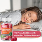 IRIDESICENT Magnesium Glycinate Gummies 400mg, Sugar Free Magnesium Supplement w/Ashwagandha, Zinc, Vegan Magnesium Glycinate Supplement for Adults - 120 Cherry Gummies