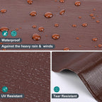 Patiobay Tarp 8x10FT, 14 Mil Large Tarps Heavy Duty Waterproof with Grommets Every 23.6", 420D Thick Plastic Tarp, UV Resistant Tear&Fade Resistant, Reinforced Edges for Outdoor Pool Camp Tent