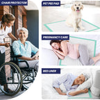 AOZITA 100 Pack Disposable Underpads 30" x 36" Incontinence Chux Pads Ultra Absorbency Protective Bed Pads, Heavy Duty Leakproof Absorbent Bed & Pee Pads for Adult, Senior, Kids and Pet