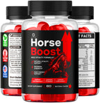 Horse Boost Gummies - Official HorseBoost Gummys Advanced Premium Formula Support Maximum Strength, All Natural Ingredients Vitamins for Overall Health & Wellness, 60 Gummies for 1 Month