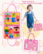 Board Toys for Toddler Girls & Boys Birthday Gifts, Sensory Toys for Toddlers, Educational Travel Toy, Preschool Activities for Learning Fine Motor Skills