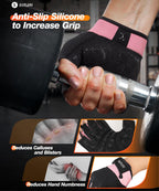 SIMARI Breathable Workout Gloves for Men & Women, Weight Lifting Gloves with Padded, Grip, Full Palm Protection, Gift for Gym Exercise, Cycling, Weightlifting Training, Fitness, Pink, Size S