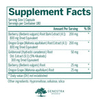 Genestra Brands Berberis Formula | Barberry, Goldenseal, and Oregon Grape Herbal Supplement | 180 Capsules