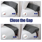 HOMBYS Wedge Pillow Headboard for Bed Gap,Foldable Bed Wedge Gap Filler King Size,Matterss Gap Filler,Multi Functional Bed Crack Pillow, Fill The Gap (0-7") Between Your Headboard and Mattress,Grey