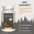Mountain Peak Nutritionals HTN Support Supplement for Heart & Circulation Health - Advanced Formula with Rauwolfia, Hawthorn Berry, & Magnesium (90 Vegetarian Capsules)