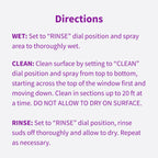 Rejuvenate High Performance Outdoor Window Spray and Rinse Cleaner with Hose End Adapter Instantly Removes Grime and Dirt Streak-Free Shine (32 oz)