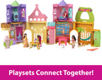 Mattel Disney Princess Toys, Storytime Stackers Belle's Castle, Stackable Doll House with Small Doll & 9 Pieces, Inspired by The Disney Movie