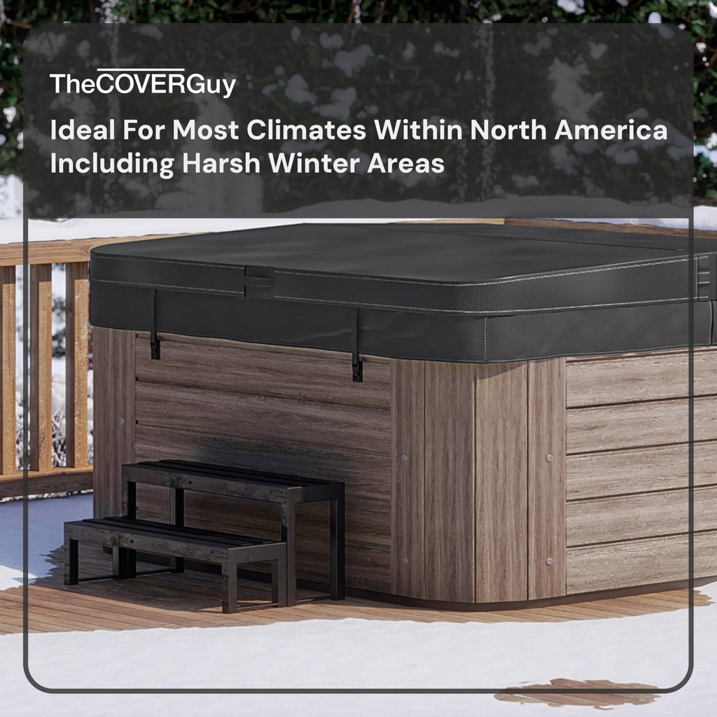 The Cover Guy Premium Hot Tub Cover | Custom Made Replacement Spa Cover | Energy-Saving Hot Tub Covers Built for All Climates | 6, 5, or 4 inch Taper