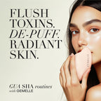 GEMELLE Lymphatic Gua Sha Face Oil | 10x Award Winner | Vitamin C,E & A | Detox, Plump, Sculpt, Hydrate | High-Altitude Rosehip | Natural Botanical for Gua Sha Facial Tools, Lymphatic Drainage - 15ml