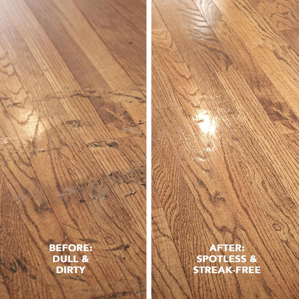 Weiman Hardwood Floor Cleaner and Polish Restorer Combo - 2 Pack - High-Traffic Hardwood Floor, Natural Shine, Removes Scratches, Leaves Protective Layer