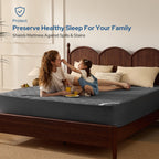 BEDLORE Waterproof Mattress Protector, Queen Size Mattress Pad Noiseless