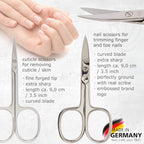 3 Swords Germany - brand quality 10 piece manicure pedicure grooming kit set for professional finger & toe nail care scissors clipper fashion leather case in gift box, Made by 3 Swords (00286)