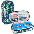 YOUSHARES Peptide Vials Cooler Travel Case - TSA Approved Diabetic Insulin Vial Cooling Bag with Protective Ice Brick, Refrigerated Diabetes Supplies Organizer, GLP-1 Medication Storage