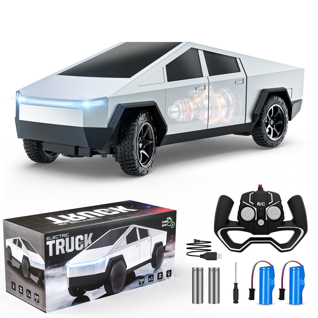 Vefercen RC Car Toys，All Terrain 2.4GHz RC Truck for Boys Aged 3-8, 8-12