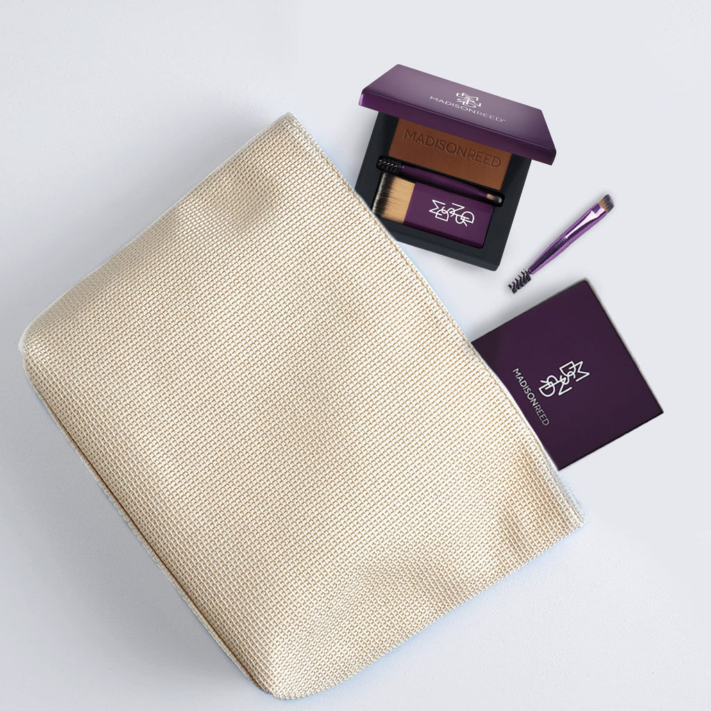 Madison Reed Root Touch Up Powder + Brow Filler – Terra Medium Brown, Instant Gray Coverage, Conceals Roots & Fills Brows, For Hairlines & Thinning Hair, Temporary, 0.13 oz (60 Uses)