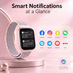 Smart Watch for Women, Bluetooth Answer/Make Calls, 1.83"HD Screen, 2 Bands