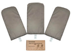 ROODO Pet Stroller Mat,Dog Stroller Cushion,Inner Pad for Exclusive Use,Original,Replaceable,Easy to Clean,Set of 3 pc(Gray)