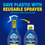 Dawn Powerwash Dish Soap Spray + 3 Dishwashing Liquid Refills Lemon, 4*16oz