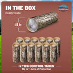 Thermacell Tick Control Tubes; 12 Per Box; No Spray, Easy-to-Use; Kills Ticks That May Carry Lyme Disease; Place in Backyard, Gardens or Wooded Areas Twice a Year; Won't Harm Kids, Pets or Environment