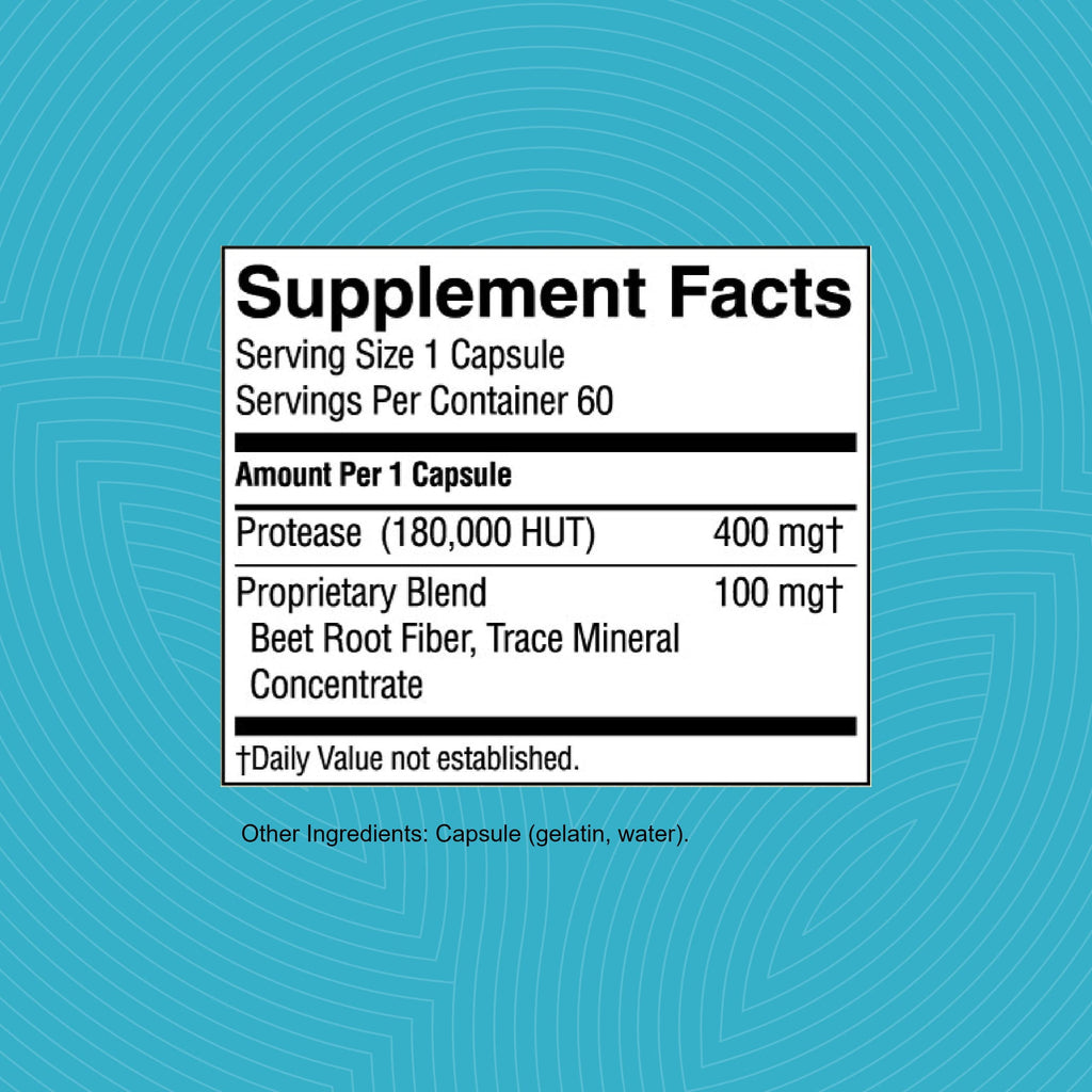 Nature's Sunshine High Potency Protease 60 Capsules