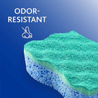 O-Cedar Multi-Use Scrunge Scrub Sponge (6 CT) with Playtex Living Reuseable Rubber Cleaning Gloves (Medium, 3 Pairs)