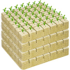 Legigo 1.5 Inch Rockwool Cubes for Hydroponics Seed Starter, Rock Wool Planting Cubes Hydroponic Garden Grow Plugs for Soilless Cultivation Plants Cutting Germination Clone(4 Sheet, 196 Plugs)