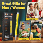 BIIB Fathers Day Gift for Husband Dad, 9 in 1 Multitool Pen Gifts for Men, Personalized Fathers Day Gift Idea for Grandpa, Anniversary Birthday Graduation Gifts for Men Him, Tools Cool Gadgets