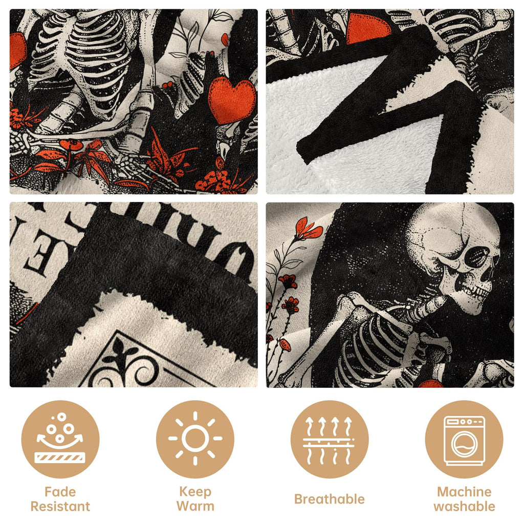 Gifts for Him Her, Anniversary Halloween Blanket for Women Men 60"X50"
