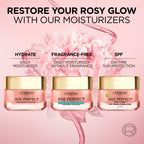 L’Oreal Paris Age Perfect Rosy Tone Anti-Aging Face Moisturizer, Renew & Revive Healthy Tone, Fragrance Free, 1.7 oz