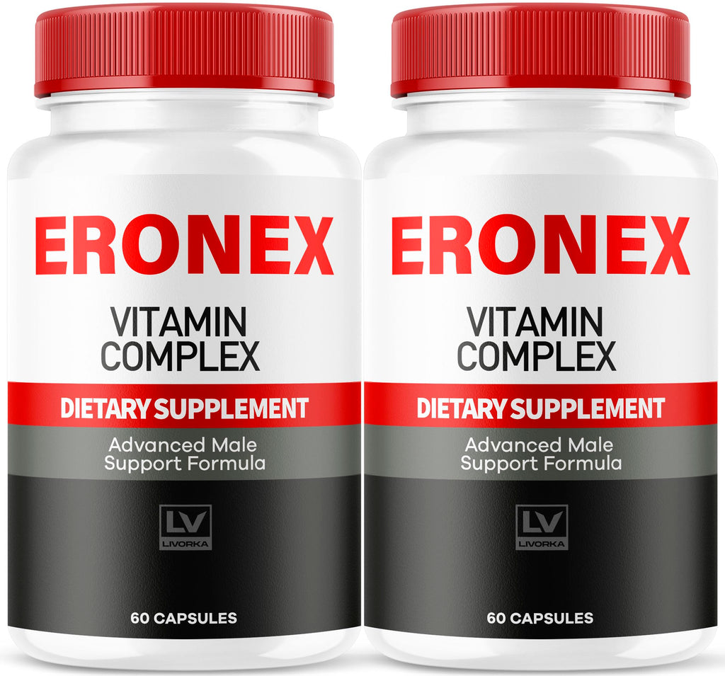 LIVORKA (2 Pack Eronex Vitamin Complex Pills, Eronex Capsules, Official Advanced Formula Capsulas, Eronex All-Natural Support Pills, Eronex Pastillas Reviews, 120 Capsules for 2 Months