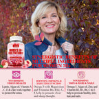 ZEGBALP Sugar-Free Womens Multivitamin 50 Plus Gummies with Calcium, Magnesium, Zinc, Vitamin A, C, D3, E, K2, B Complex, Folate, Biotin - Multi Vitamins & Minerals for Skin, Energy, Immune Support