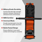 SOF Tourniquet (Generation 5) - Military-Grade Tourniquet for Severe Bleeding Control, Essential First Aid for Tactical, Emergency, and Civilian Use (Orange), TacMed Solutions