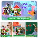 Magneverse 300 PCS 0.8in Magnetic Blocks - Magnet Toys for Kids, Magnetic Building Blocks Cubes, Stacking Magnets, School STEM Toys Birthday Gifts for Boys and Girls Age 3+ Years Old (Theme: Portal)