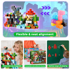 GraceDuck 300 PCS Magnetic Blocks - Magnetic Building Blocks, Stacking Magnets for Kids, Sensory Toy for STEM Montessori Sensory Toys for Kids 3+ Boys and Girls Christmas Birthday Gifts