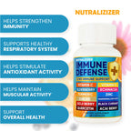 12 in 1 Immune Defense Vitamins - Immune Support Supplement w/VIT D3, Vitamin С, Zinс, Echinacea, Elderberry, Ginger &More - Natural Immunity System Booster - Immune & Muscle Health 120cs